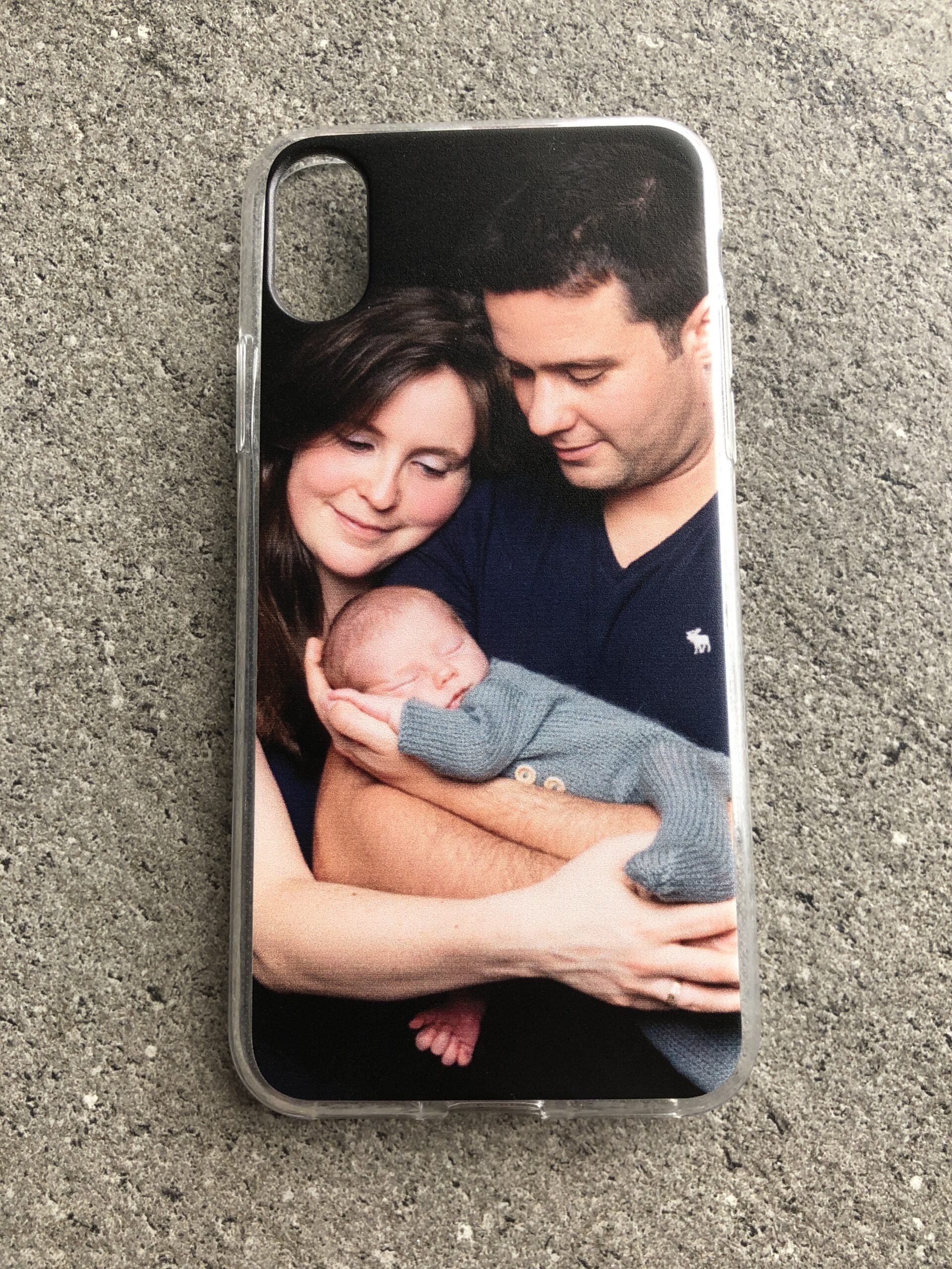 Click to view full screen Créez votre iPhone X/Xs coque personnalisée - transparent souple photo review