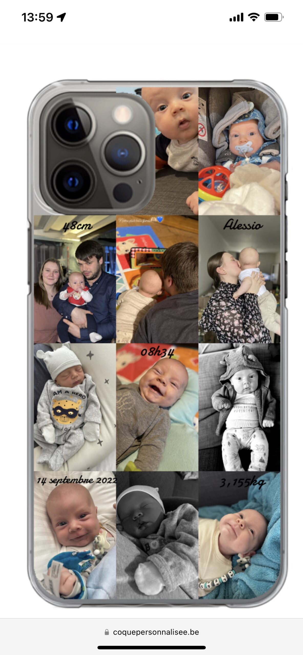 Click to view full screen Créez votre iPhone 12 Pro Max coque personnalisée - transparent rigide photo review